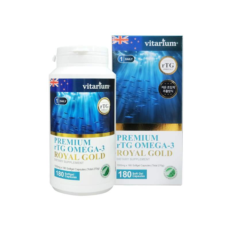 비타리움 프리미엄 알티지 오메가3 로얄골드 180캡슐 (뉴질랜드산)