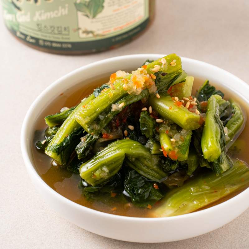 여수 전라도식 프리미엄 갓물김치 캔김치 100% 국내산 재료 당일제조 당일발송 1kg 캔시머 (국내산)