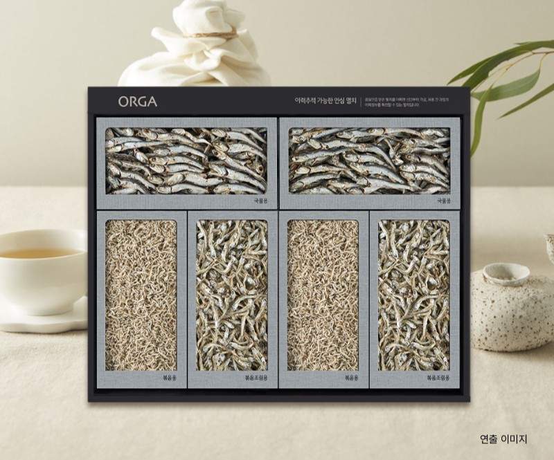 [선물세트] 올가홀푸드 프리미엄 멸치 선물세트 1호 + 쇼핑백 동봉