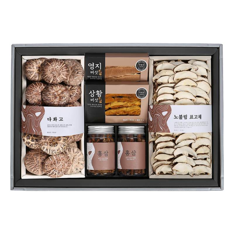 [선물세트] [숲속愛]  명품 홍삼담은 버섯 화고혼합세트