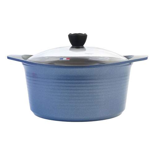 [알루아트] 프리미엄 IH HP 냄비 24양수 4.4L 국산 5중 세라믹코팅 / 프랑스산 최고급산 천연 내열유리 뚜껑