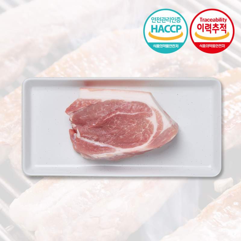 우진남도한우 프리미엄 해썹 이력추적 당일가공 한돈 돼지 앞다리수육, 500g x 2 (냉장)