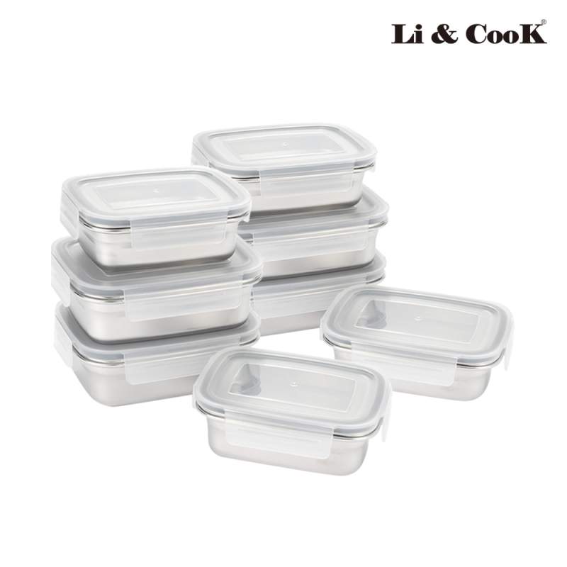 [리앤쿡] 스텐레스 밀폐용기 8종