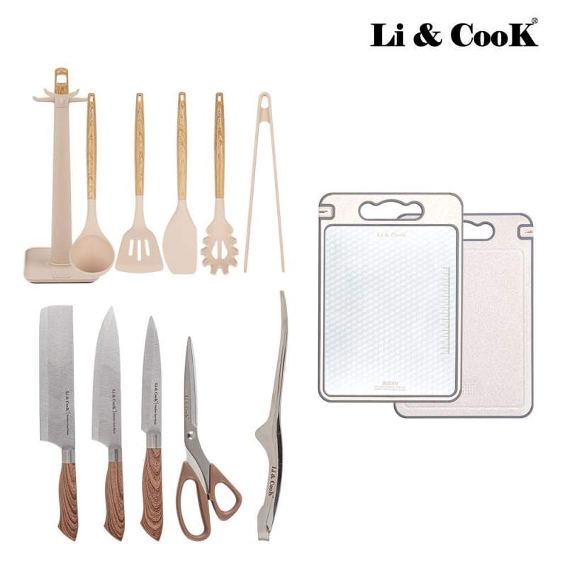 [리앤쿡] 스텐레스304 더블사이드 컷팅보드+노르딕 키친툴 6종+노르딕 칼5종(12종)