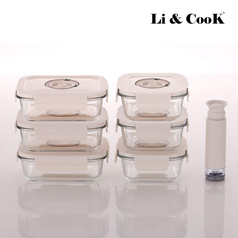 [리앤쿡] 프레시 오픈 데이팅 진공밀폐용기 7종세트