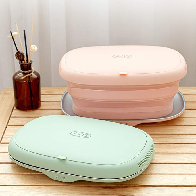 [아비스] 폴딩형 UV 다용도 살균건조기 핑크