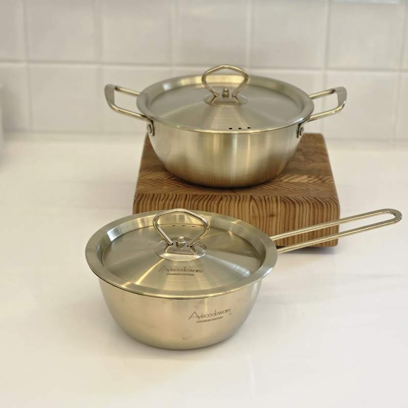 [아비스] 티타늄코팅 스텐 편수16+양수18cm 2종 세트