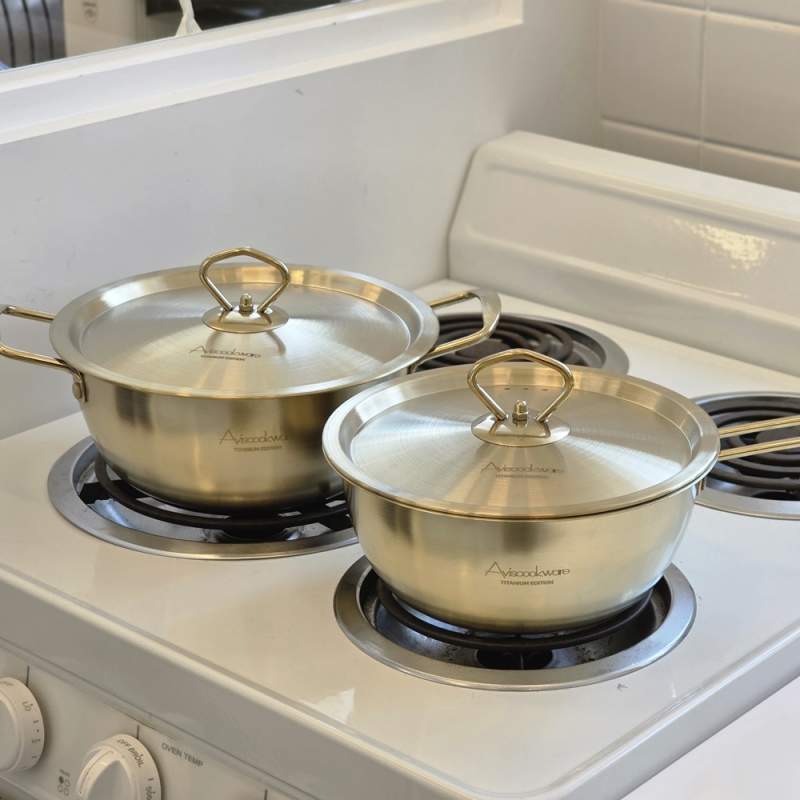 [아비스] 티타늄코팅 스텐 편수18+양수18cm 2종 세트