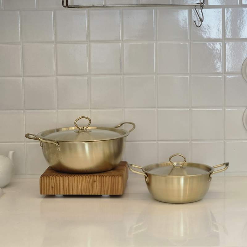 [아비스] 티타늄코팅 스텐 양수18+전골24cm 2종 세트