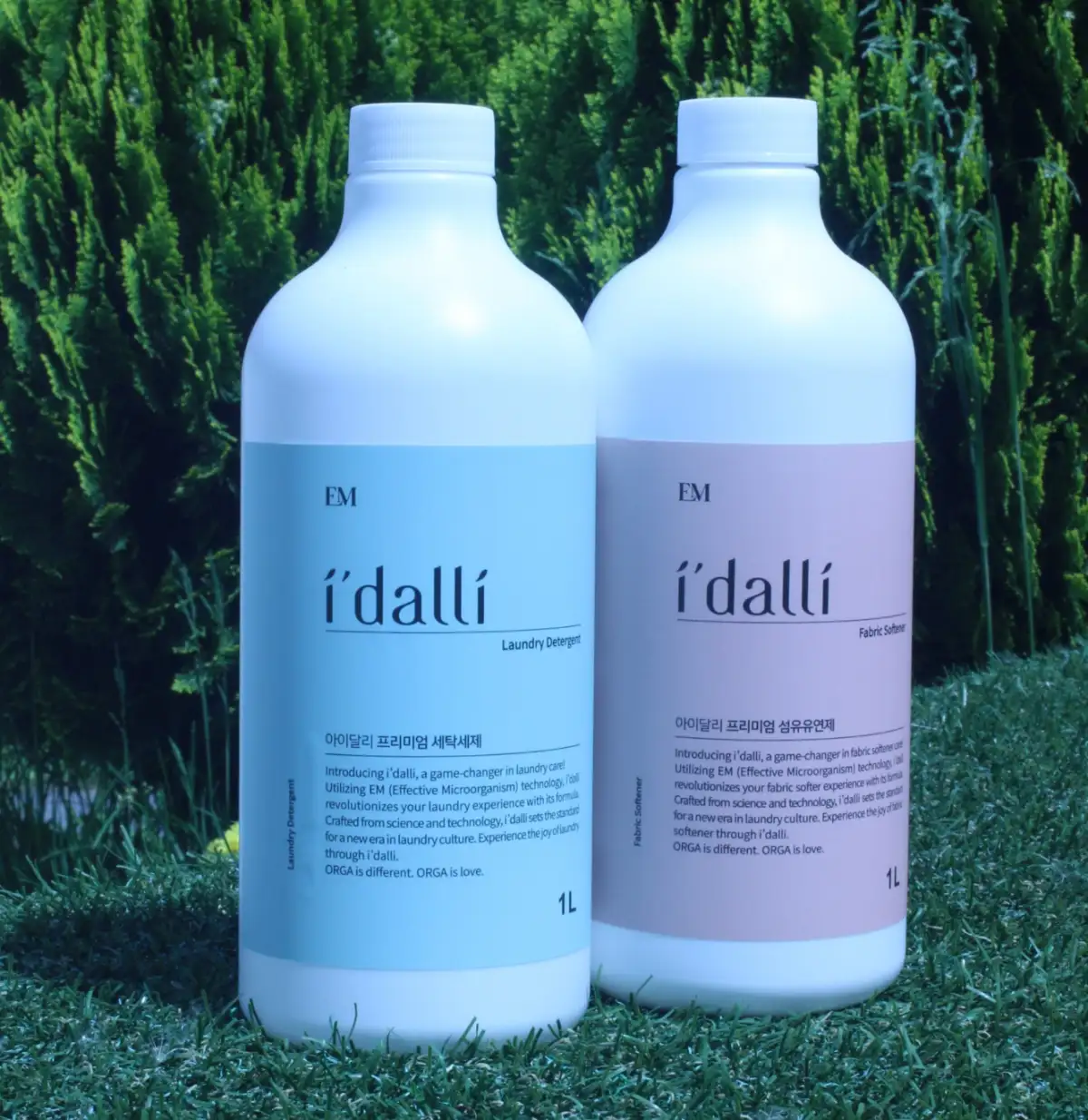 아이달리 EM프리미엄 고농축 세탁세제 1L [원적외선] + 섬유유연제 1L 세트[원적외선]