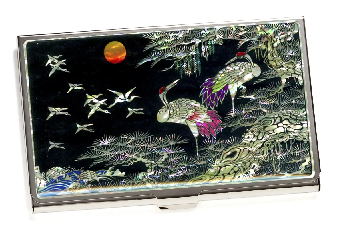 칼라학 자개 명함케이스