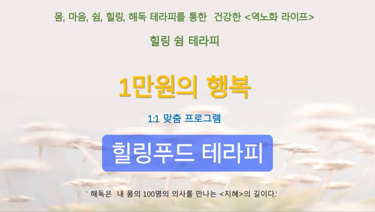 힐링푸드테라피